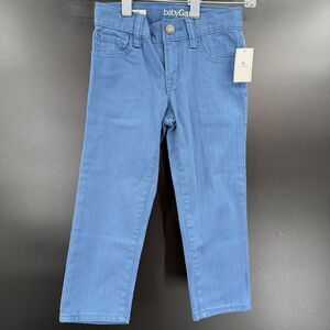 NWT Gap Kids 1969 Boy Size 3 Cotton Spandex Adjustable Blue Denim Jeans